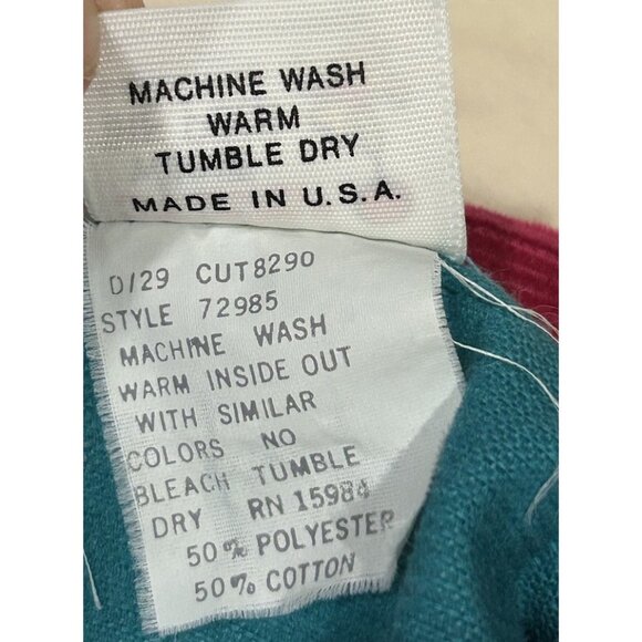 Winnie the Pooh Vintage Corduroy Girl Pants 3T Teal Purple Fuchsia Walt Disney - Picture 7 of 7